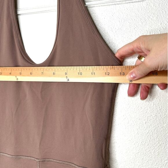 Wilfred Free Mocha Brown Look Halter Top Romper XS - Picture 10 of 12